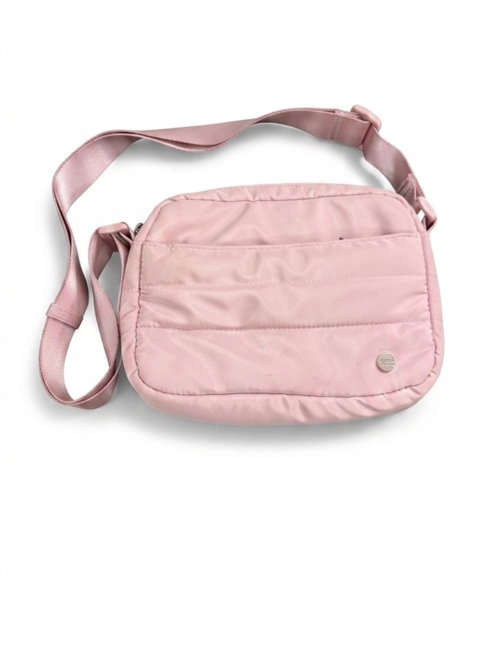 Women's Pink Crossbody Bag - Casual Quilted Shoulder Bag